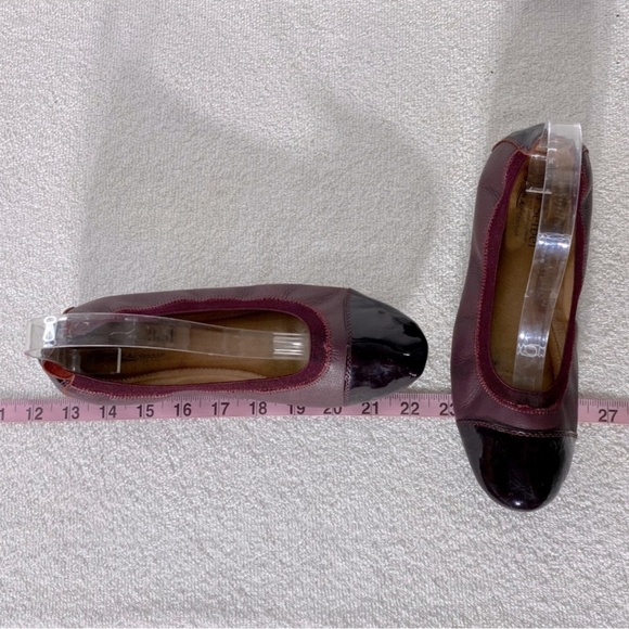 Josef Siebel Burgundy Leather Round Toe Ballet Flats 37 - Picture 13 of 13